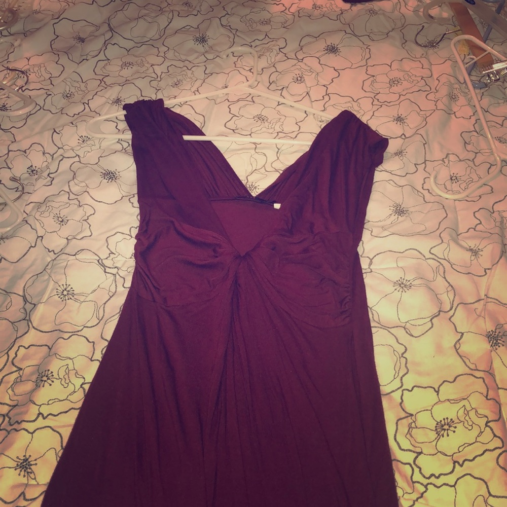 LUX soft burgundy dress